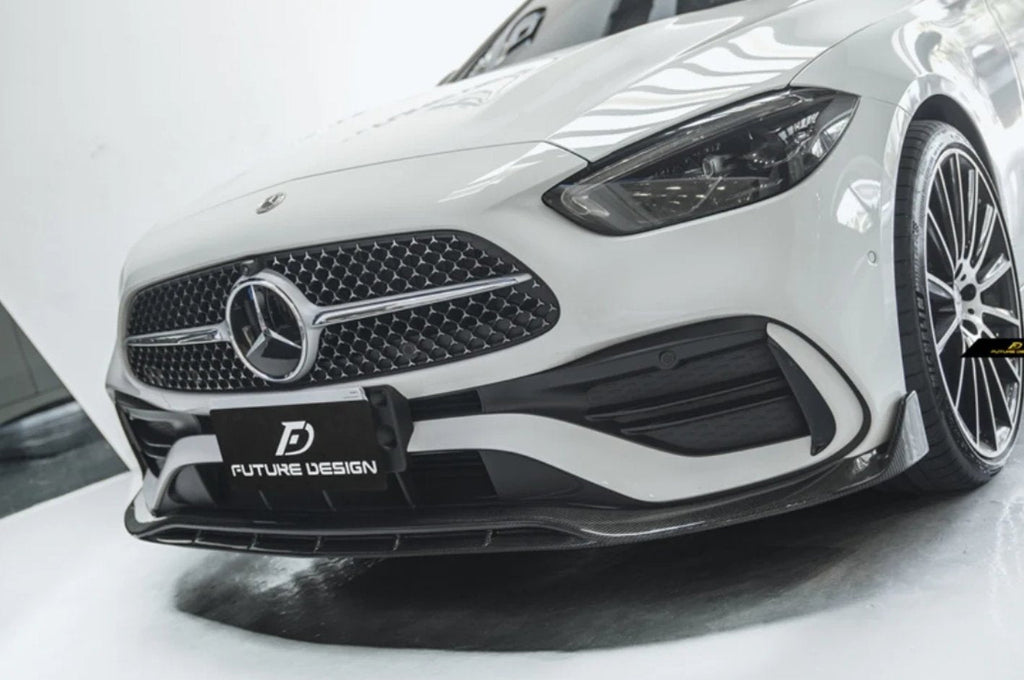 FUTURE DESIGN - MERCEDES BENZ W206 C CLASS C300 CARBON FIBRE FRONT LIP V1