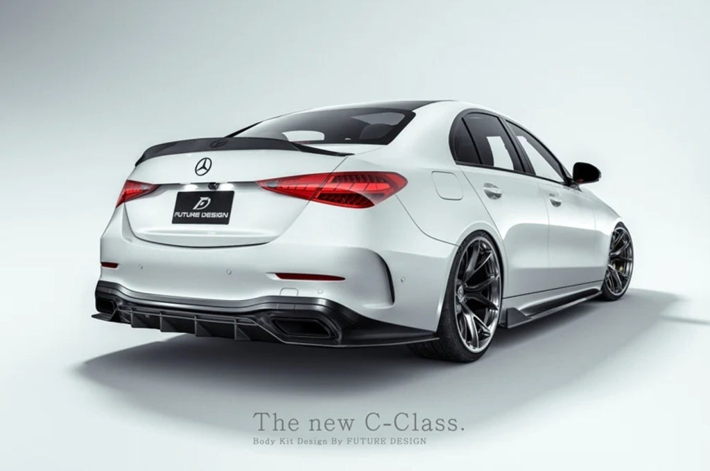 FUTURE DESIGN - MERCEDES BENZ W206 C CLASS C300 CARBON FIBRE REAR DIFFUSER