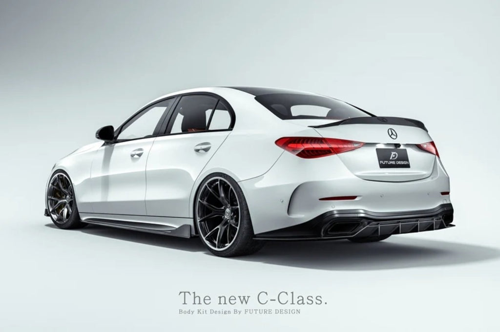 FUTURE DESIGN - MERCEDES BENZ W206 C CLASS C300 CARBON FIBRE REAR DIFFUSER