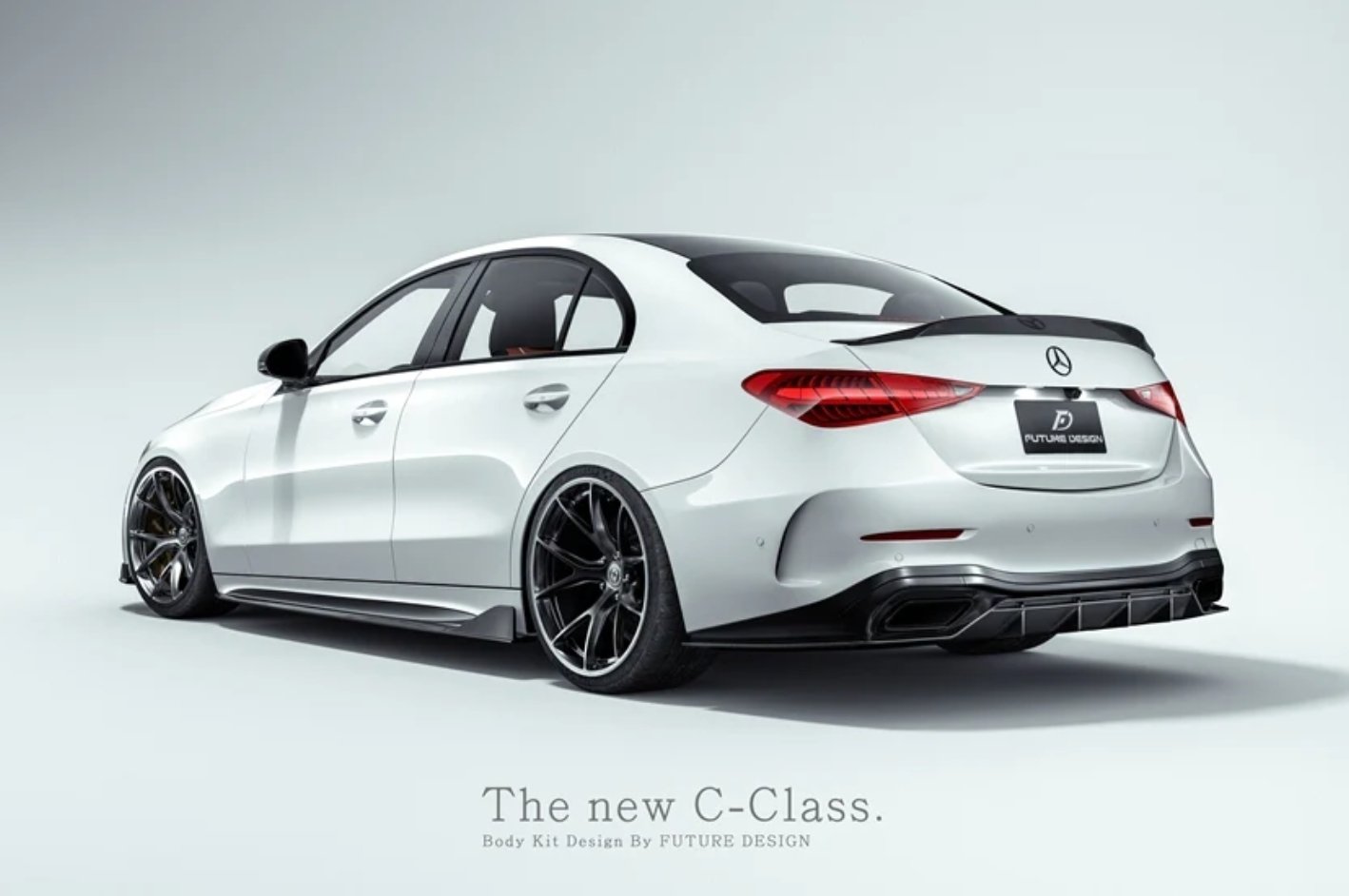 FUTURE DESIGN - MERCEDES BENZ W206 C CLASS C300 CARBON FIBRE REAR DIFFUSER