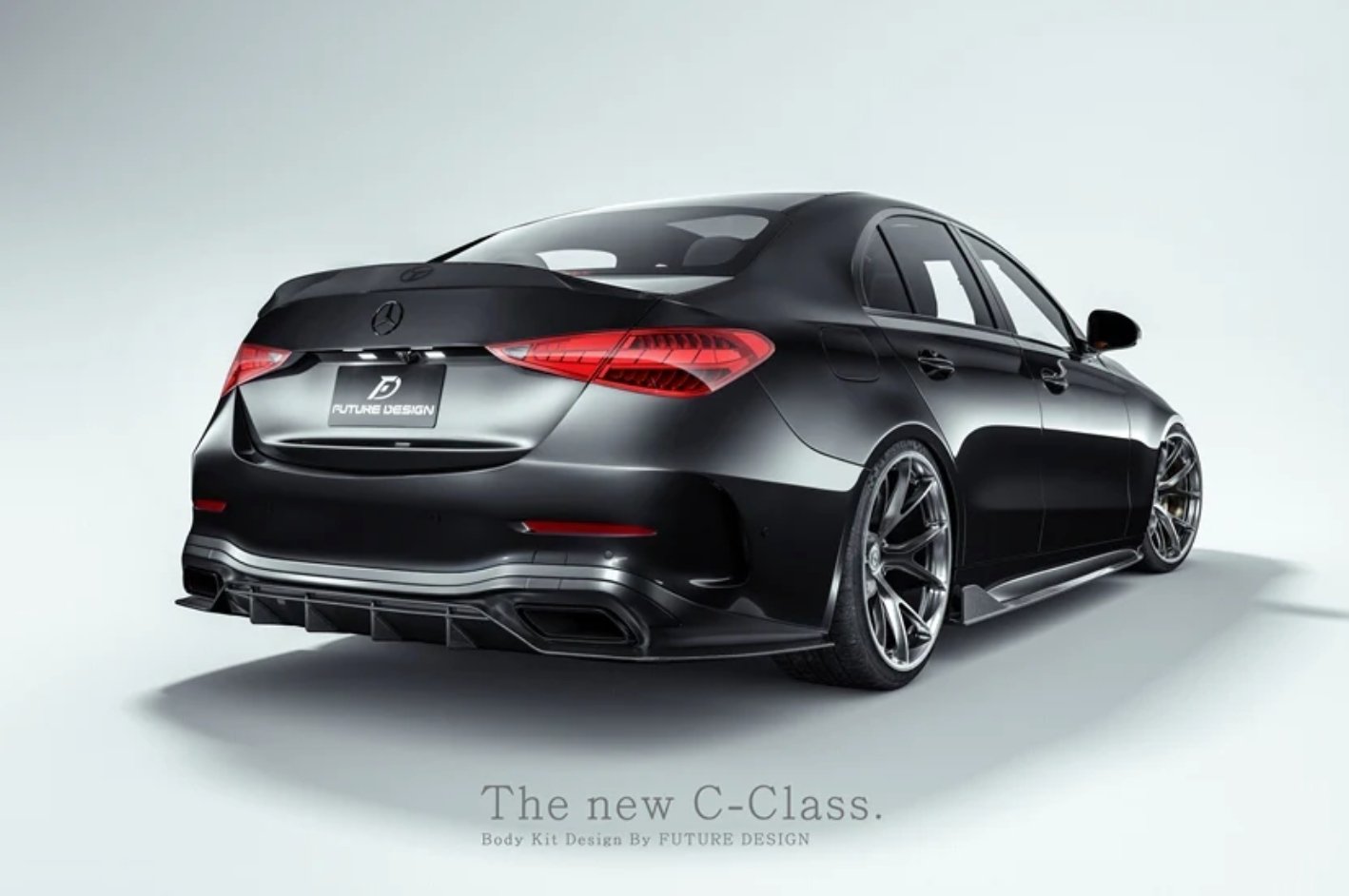 FUTURE DESIGN - MERCEDES BENZ W206 C CLASS C300 CARBON FIBRE REAR DIFFUSER