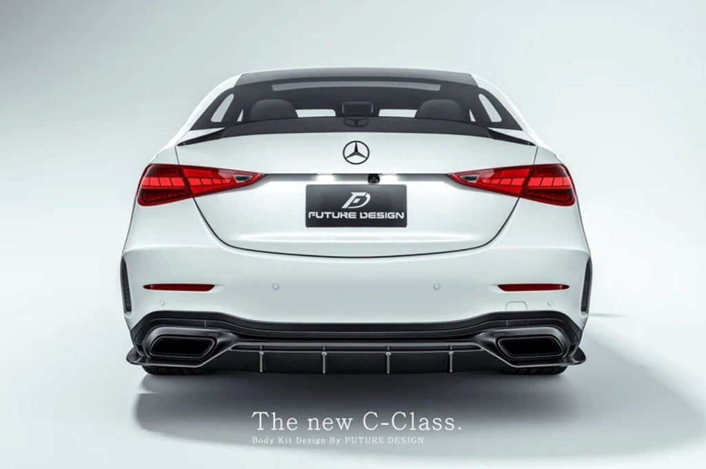 FUTURE DESIGN - MERCEDES BENZ W206 C CLASS C300 CARBON FIBRE REAR DIFFUSER