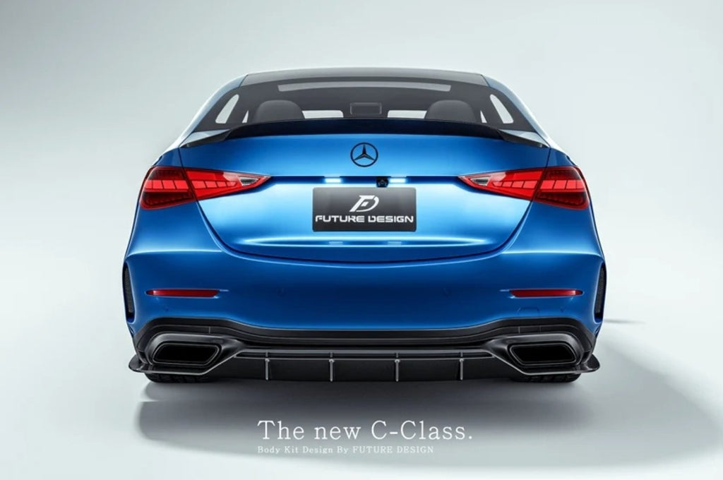 FUTURE DESIGN - MERCEDES BENZ W206 C CLASS C300 CARBON FIBRE REAR DIFFUSER