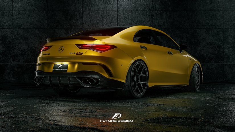 FUTURE DESIGN - MERCEDES CLA C118 GT CARBON FIBRE REAR DIFFUSER