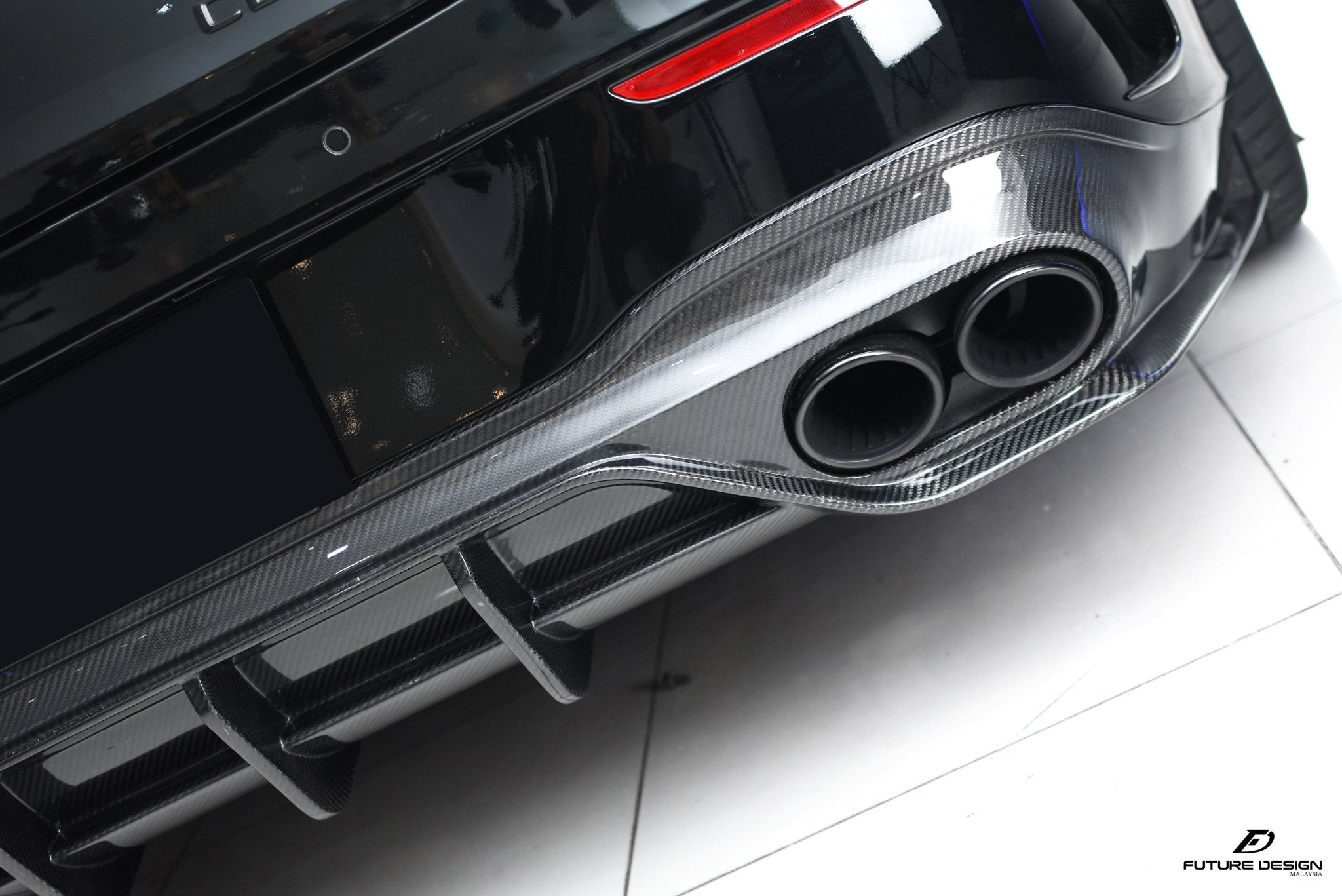 FUTURE DESIGN - MERCEDES CLA C118 GT CARBON FIBRE REAR DIFFUSER