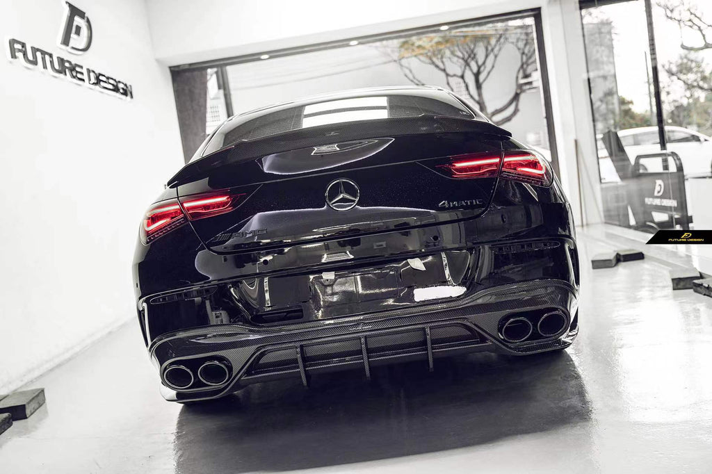 FUTURE DESIGN - MERCEDES CLA C118 GT CARBON FIBRE REAR DIFFUSER