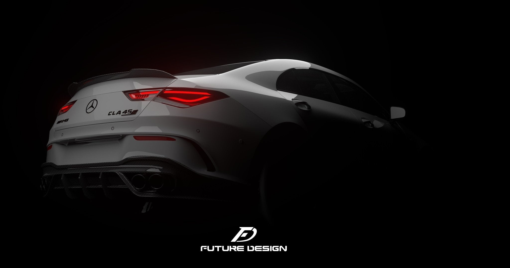 FUTURE DESIGN - MERCEDES CLA C118 GT CARBON FIBRE REAR DIFFUSER