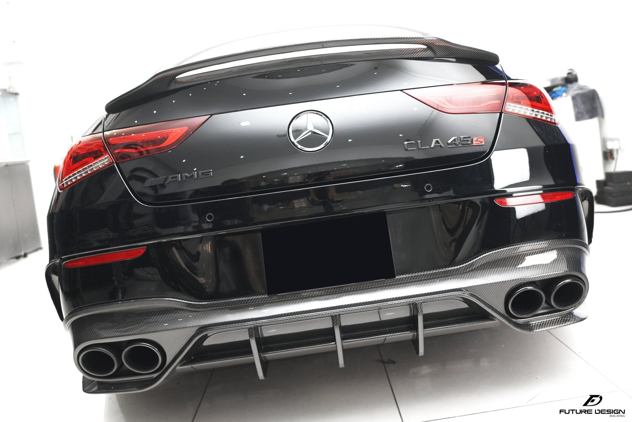 FUTURE DESIGN - MERCEDES CLA C118 GT CARBON FIBRE REAR DIFFUSER