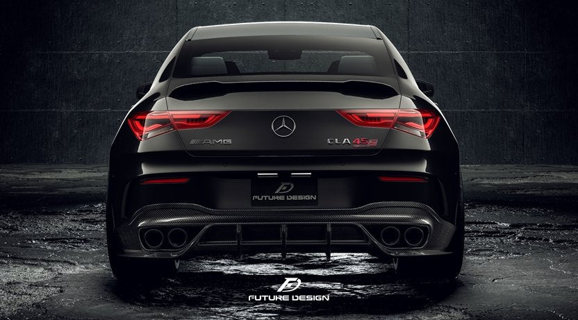 FUTURE DESIGN - MERCEDES CLA C118 GT CARBON FIBRE REAR DIFFUSER