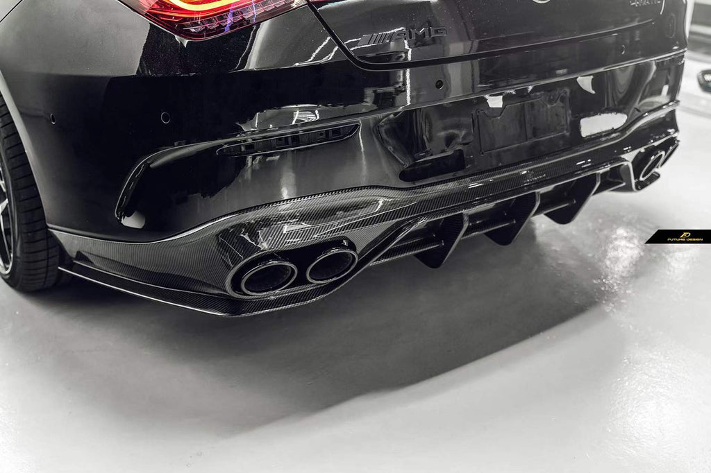 FUTURE DESIGN - MERCEDES CLA C118 GT CARBON FIBRE REAR DIFFUSER