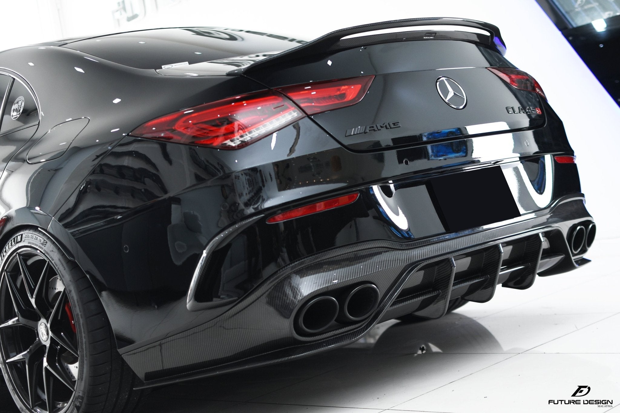 FUTURE DESIGN - MERCEDES CLA C118 GT CARBON FIBRE REAR DIFFUSER