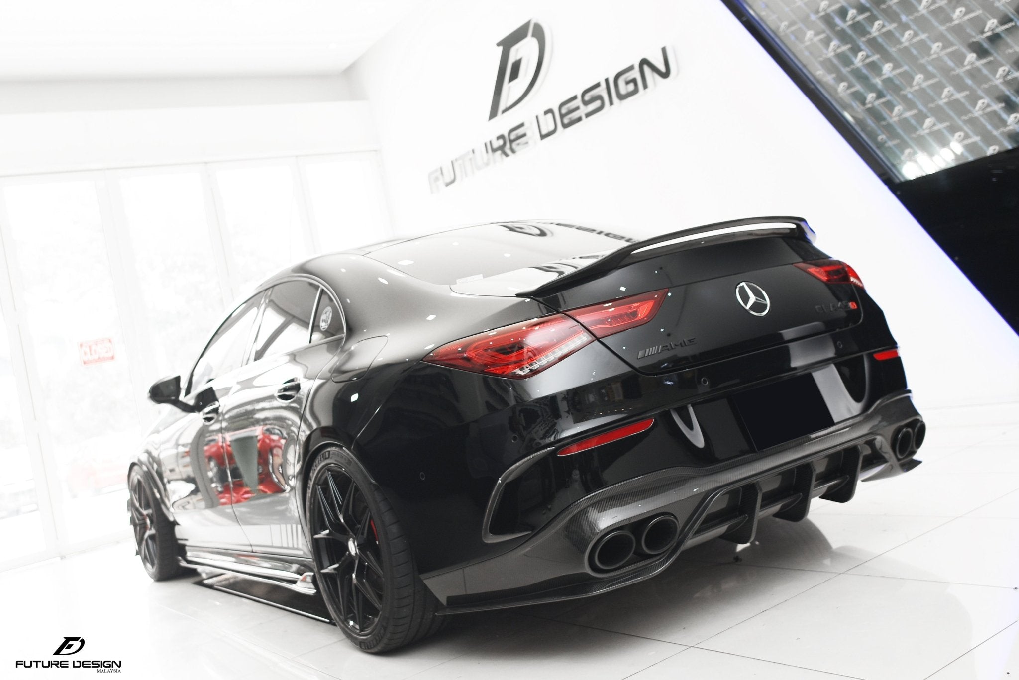 FUTURE DESIGN - MERCEDES CLA C118 GT CARBON FIBRE REAR DIFFUSER