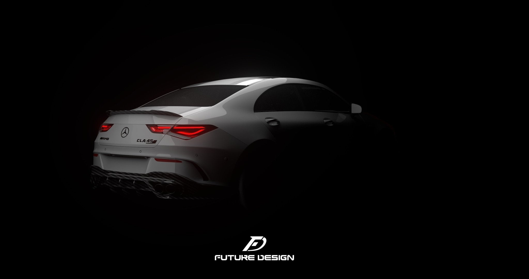 FUTURE DESIGN - MERCEDES CLA C118 GT CARBON FIBRE REAR DIFFUSER