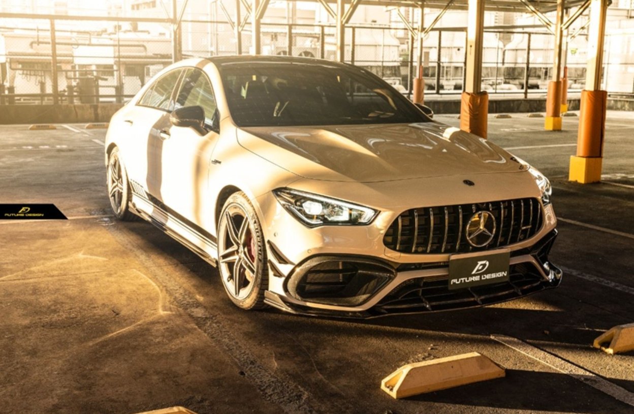 FUTURE DESIGN - MERCEDES CLA CLA45 C118 GT CARBON FIBRE FRONT LIP