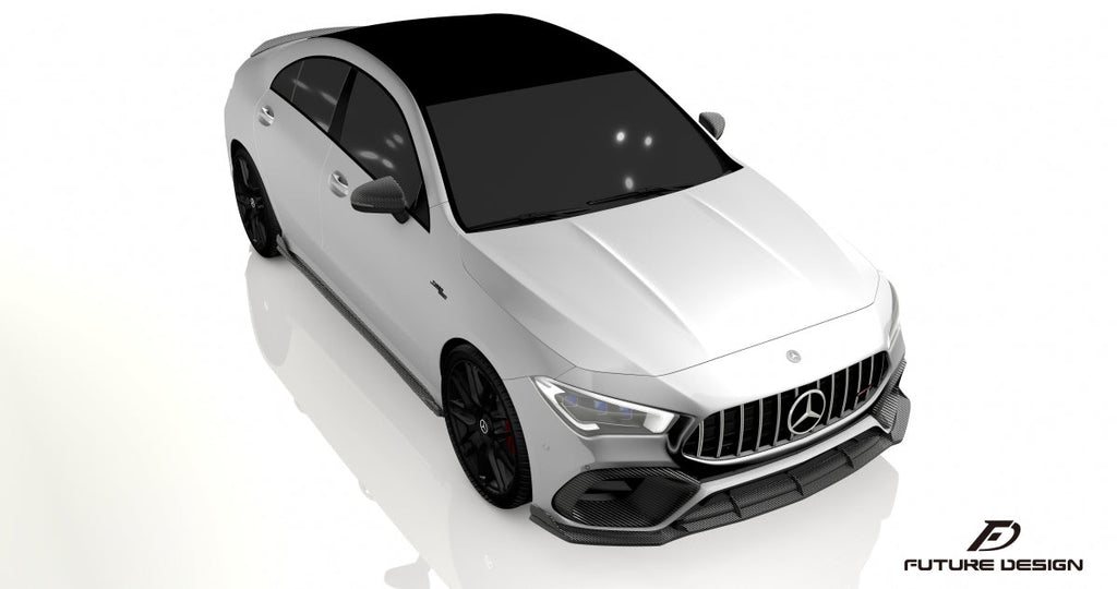 FUTURE DESIGN - MERCEDES CLA CLA45 C118 GT CARBON FIBRE FRONT LIP