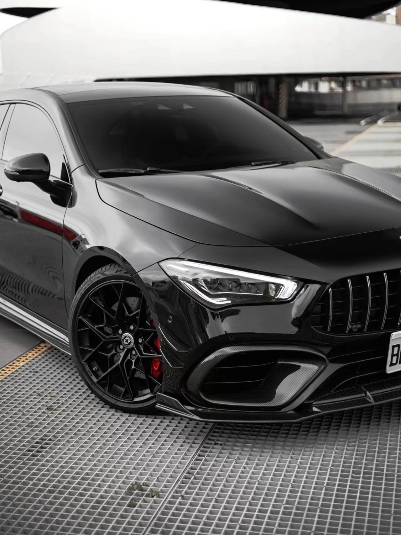 FUTURE DESIGN - MERCEDES CLA CLA45 C118 GT CARBON FIBRE FRONT LIP