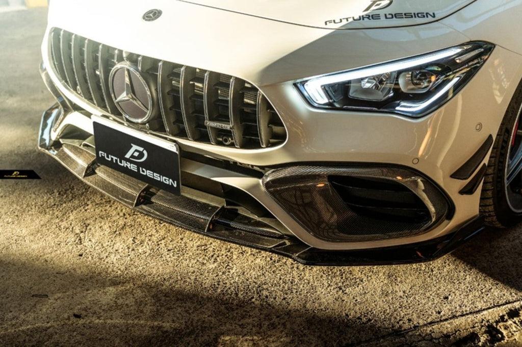 FUTURE DESIGN - MERCEDES CLA CLA45 C118 GT CARBON FIBRE FRONT LIP