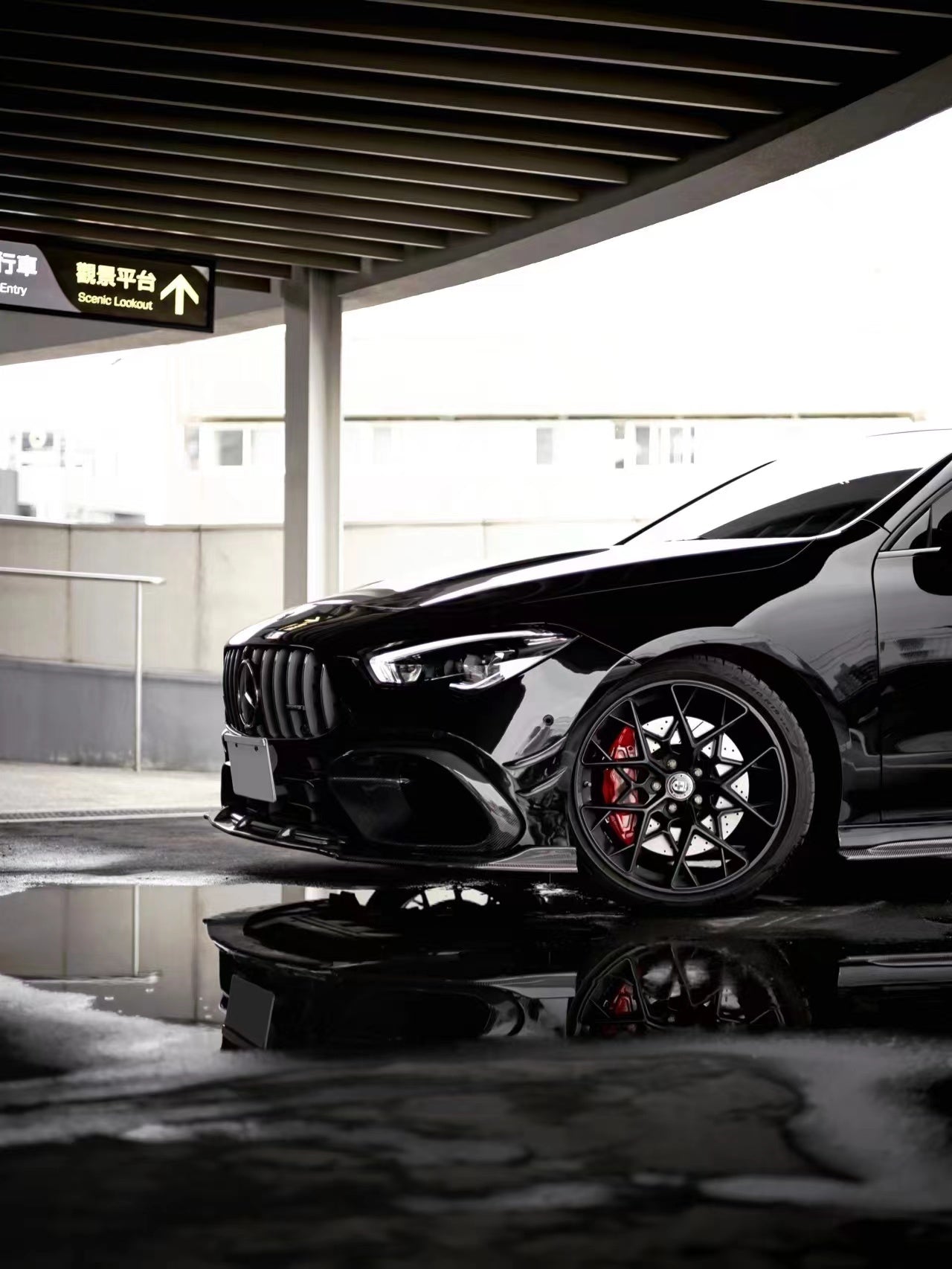 FUTURE DESIGN - MERCEDES CLA CLA45 C118 GT CARBON FIBRE FRONT LIP