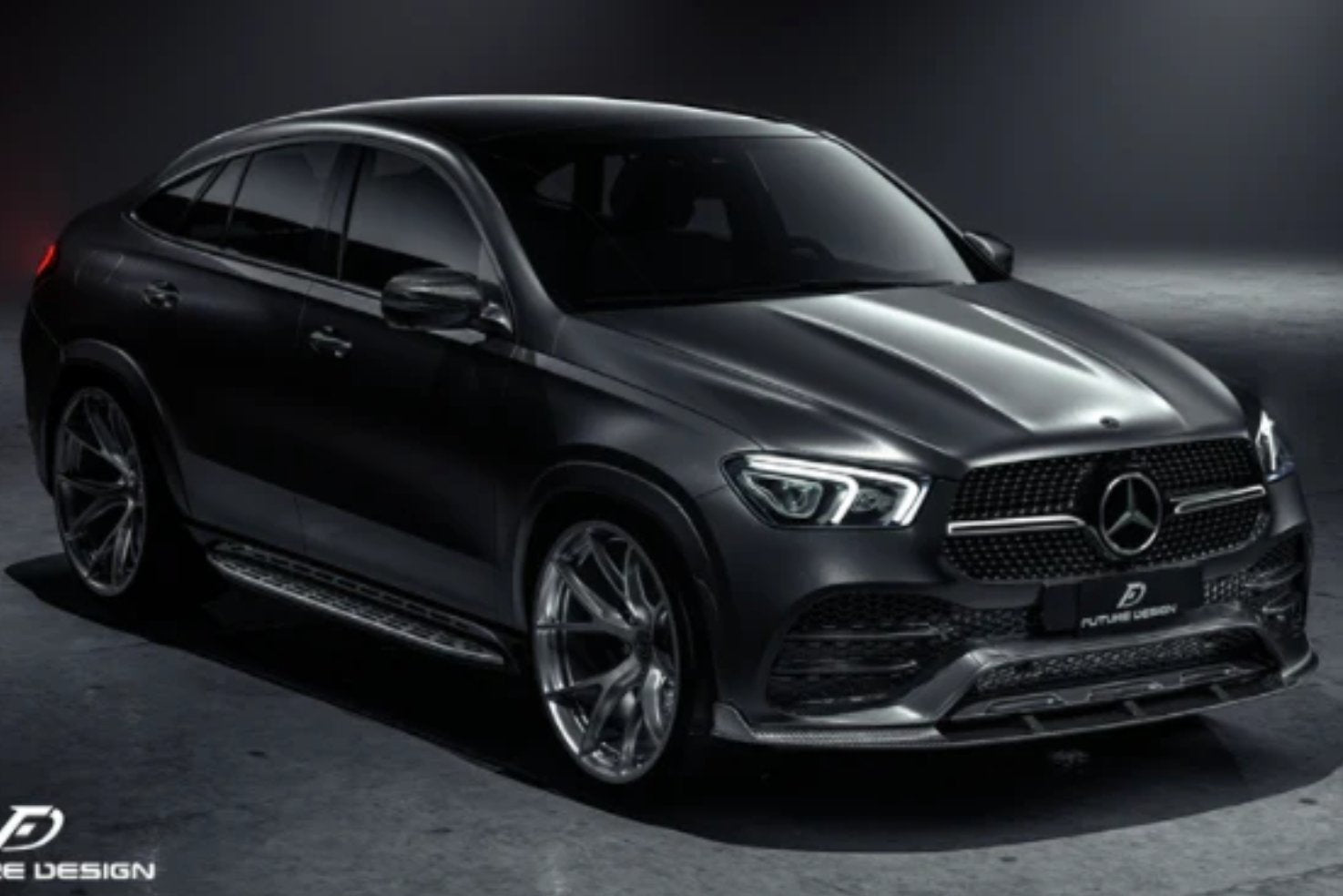FUTURE DESIGN - MERCEDES GLE COUPE W167 CARBON FIBRE FRONT LIP SPLITTER