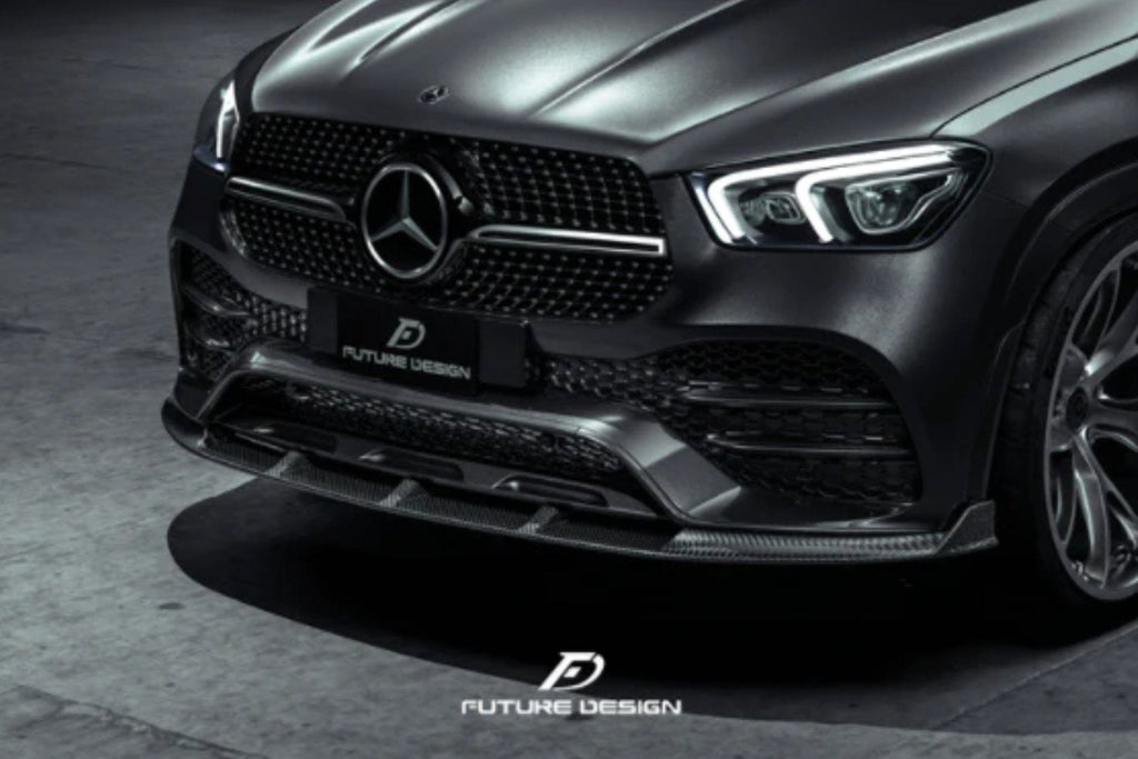 FUTURE DESIGN - MERCEDES GLE COUPE W167 CARBON FIBRE FRONT LIP SPLITTER
