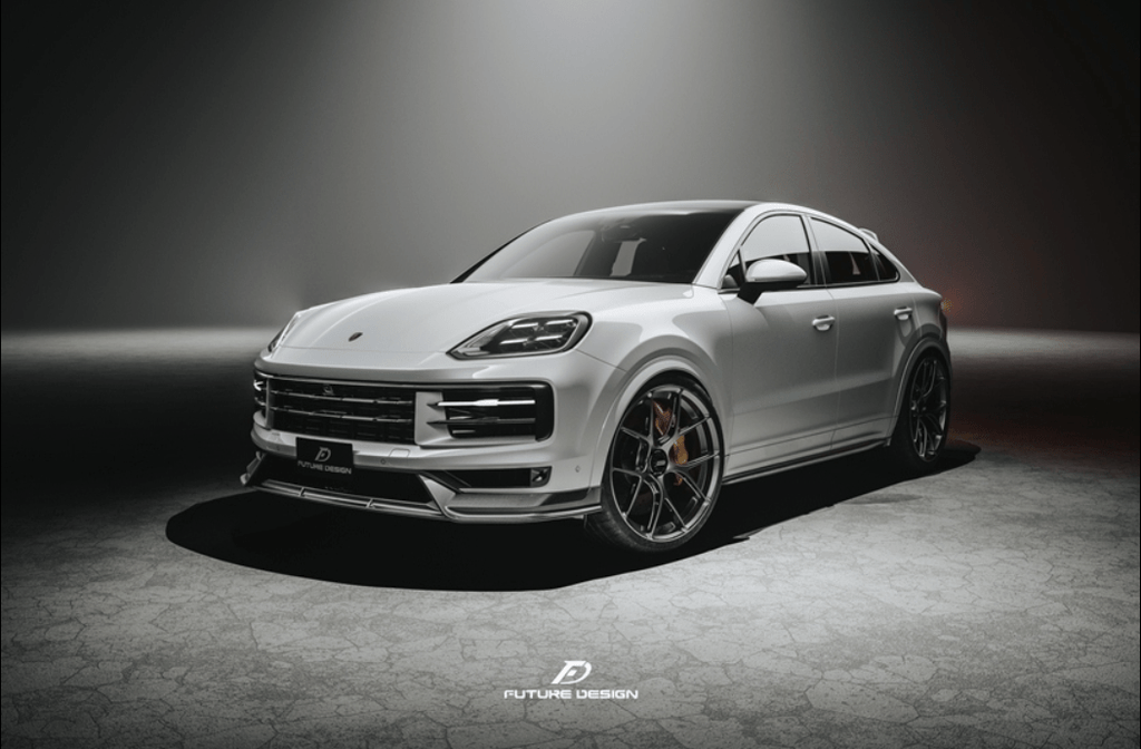 FUTURE DESIGN - PORSCHE CAYENNE COUPE 2024+ DRY CARBON FIBER FRONT LIP