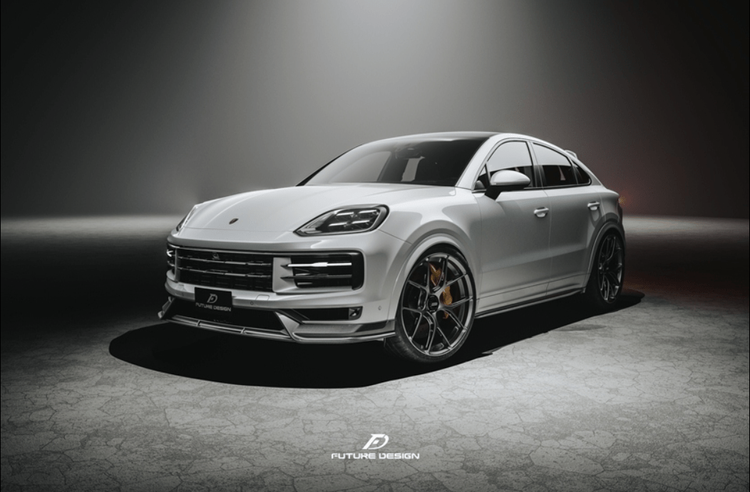 FUTURE DESIGN - PORSCHE CAYENNE COUPE 2024+ DRY CARBON FIBER FRONT LIP