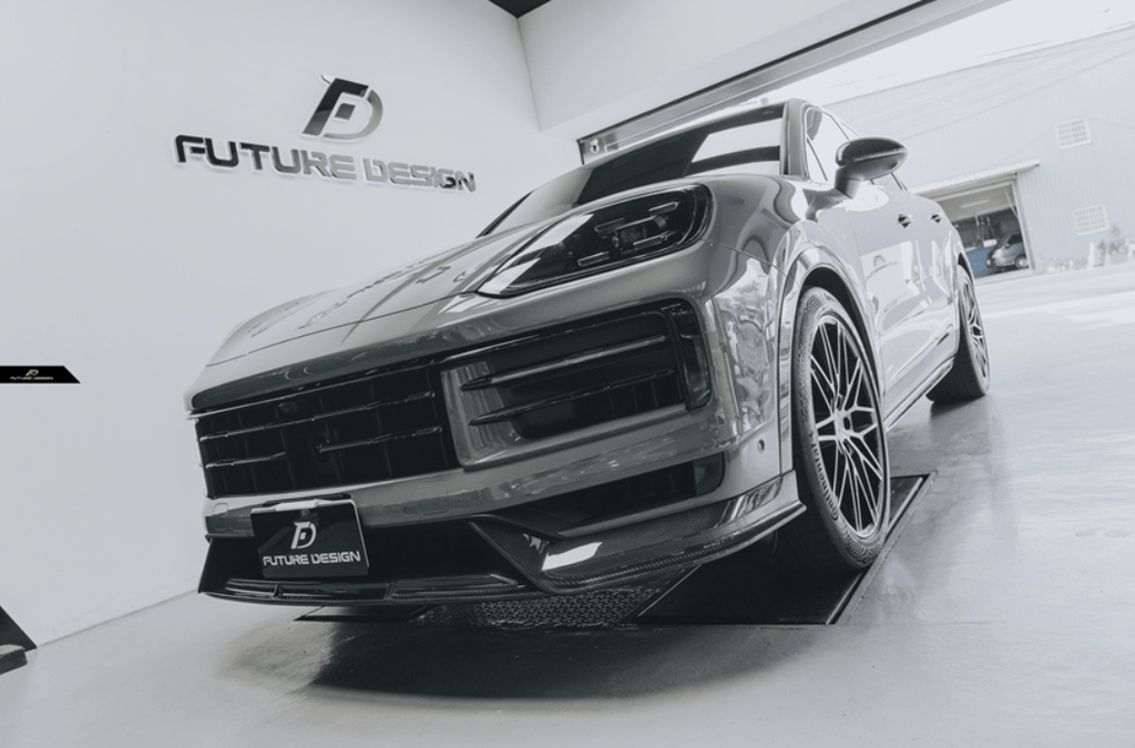 FUTURE DESIGN - PORSCHE CAYENNE COUPE 2024+ DRY CARBON FIBER FRONT LIP