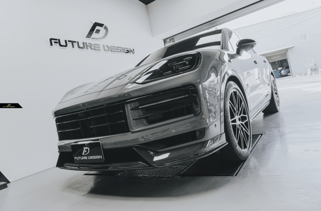 FUTURE DESIGN - PORSCHE CAYENNE COUPE 2024+ DRY CARBON FIBER FRONT LIP