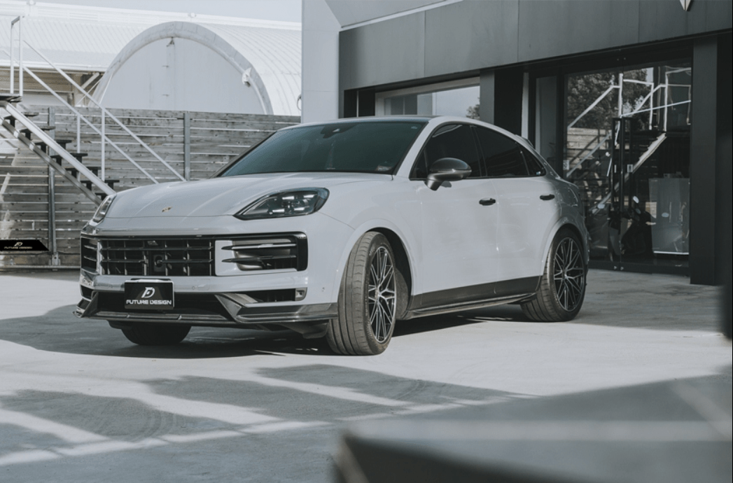 FUTURE DESIGN - PORSCHE CAYENNE COUPE 2024+ DRY CARBON FIBER FRONT LIP