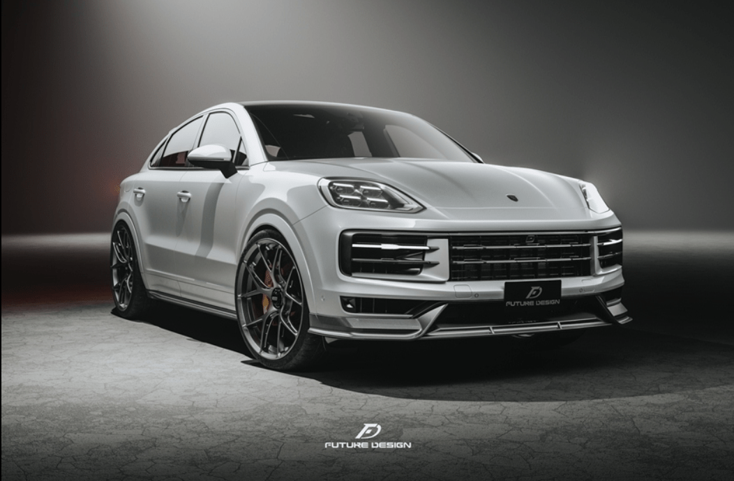 FUTURE DESIGN - PORSCHE CAYENNE COUPE 2024+ DRY CARBON FIBER FRONT LIP