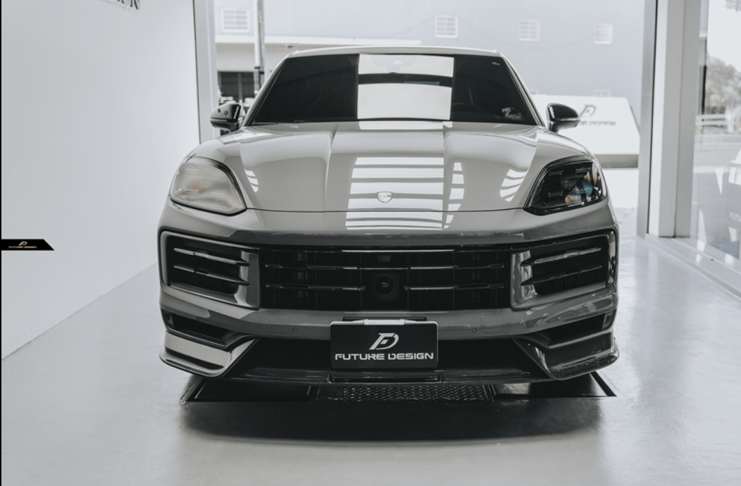 FUTURE DESIGN - PORSCHE CAYENNE COUPE 2024+ DRY CARBON FIBER FRONT LIP
