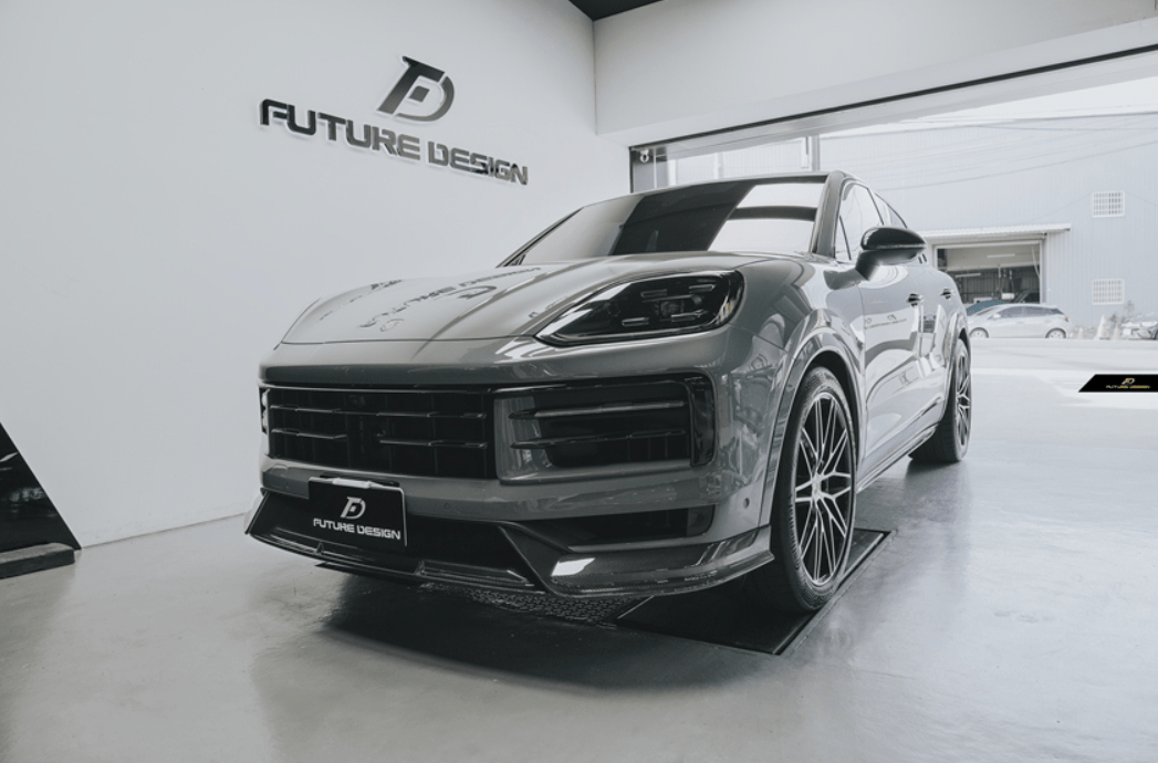 FUTURE DESIGN - PORSCHE CAYENNE COUPE 2024+ DRY CARBON FIBER FRONT LIP