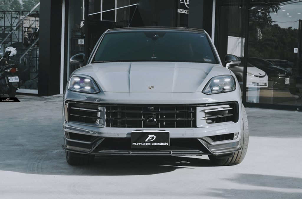 FUTURE DESIGN - PORSCHE CAYENNE COUPE 2024+ DRY CARBON FIBER FRONT LIP