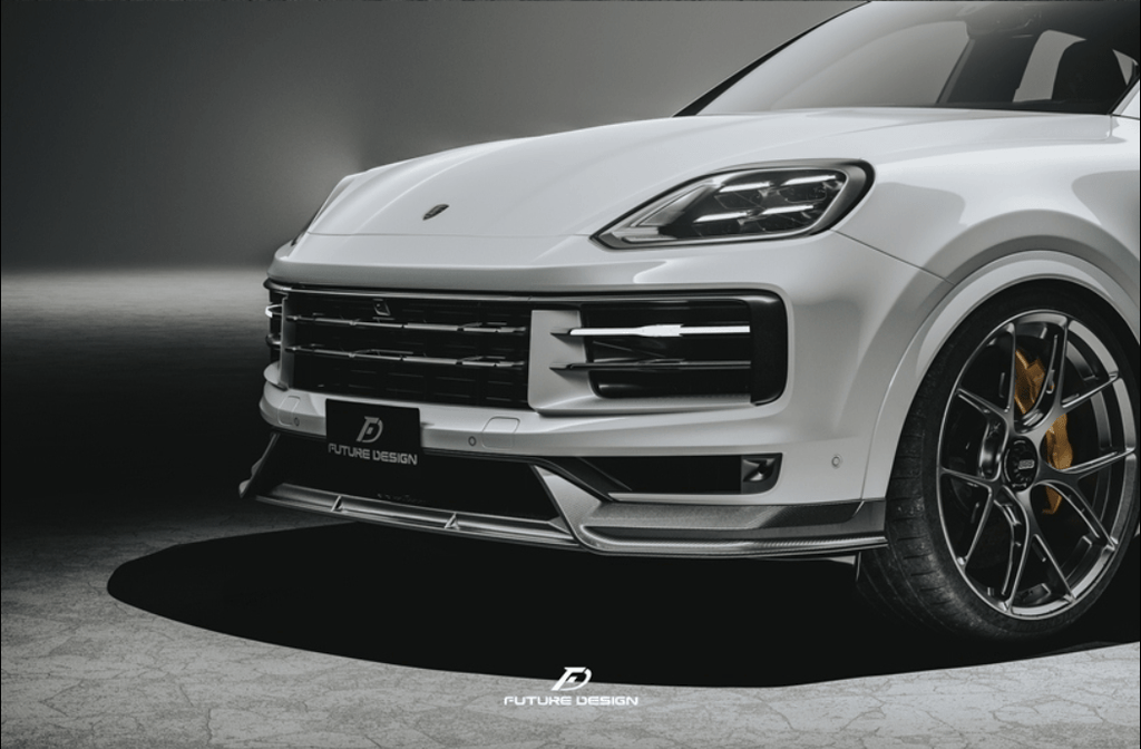 FUTURE DESIGN - PORSCHE CAYENNE COUPE 2024+ DRY CARBON FIBER FRONT LIP