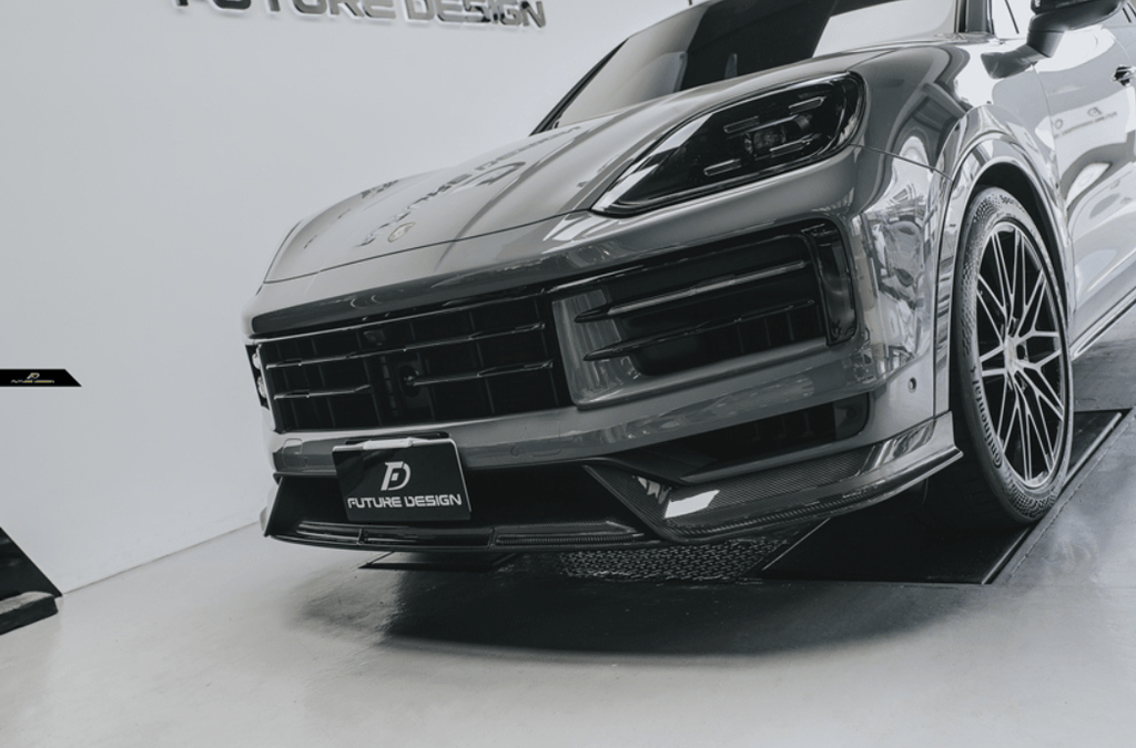 FUTURE DESIGN - PORSCHE CAYENNE COUPE 2024+ DRY CARBON FIBER FRONT LIP