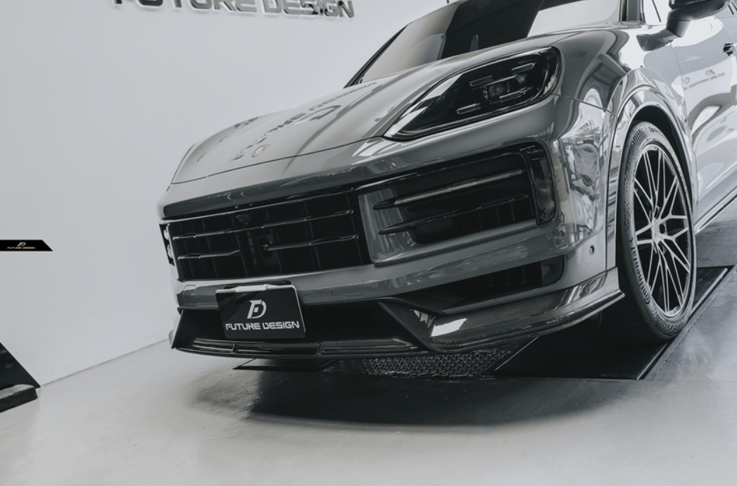 FUTURE DESIGN - PORSCHE CAYENNE COUPE 2024+ DRY CARBON FIBER FRONT LIP