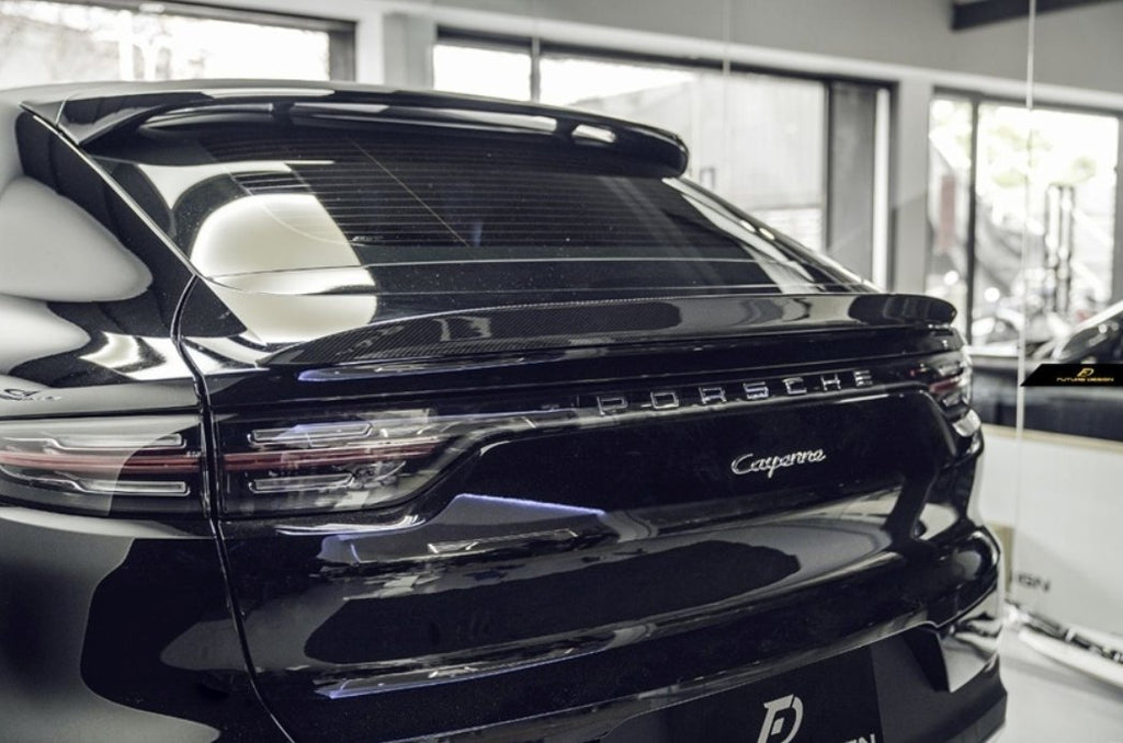 FUTURE DESIGN - PORSCHE CAYENNE COUPE 9Y3 DRY CARBON FIBRE SPOILER V2
