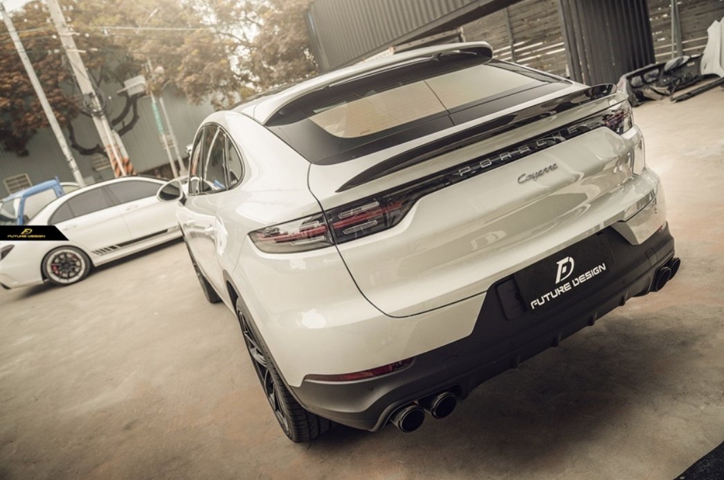 FUTURE DESIGN - PORSCHE CAYENNE COUPE 9Y3 DRY CARBON FIBRE SPOILER V2