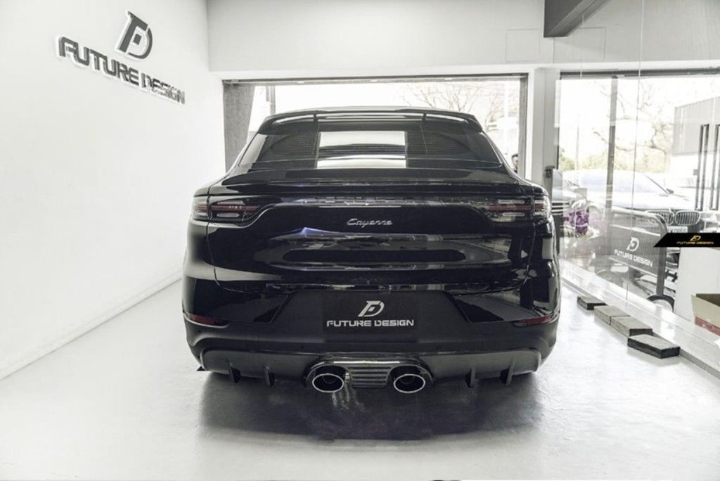 FUTURE DESIGN - PORSCHE CAYENNE COUPE 9Y3 DRY CARBON FIBRE SPOILER V2