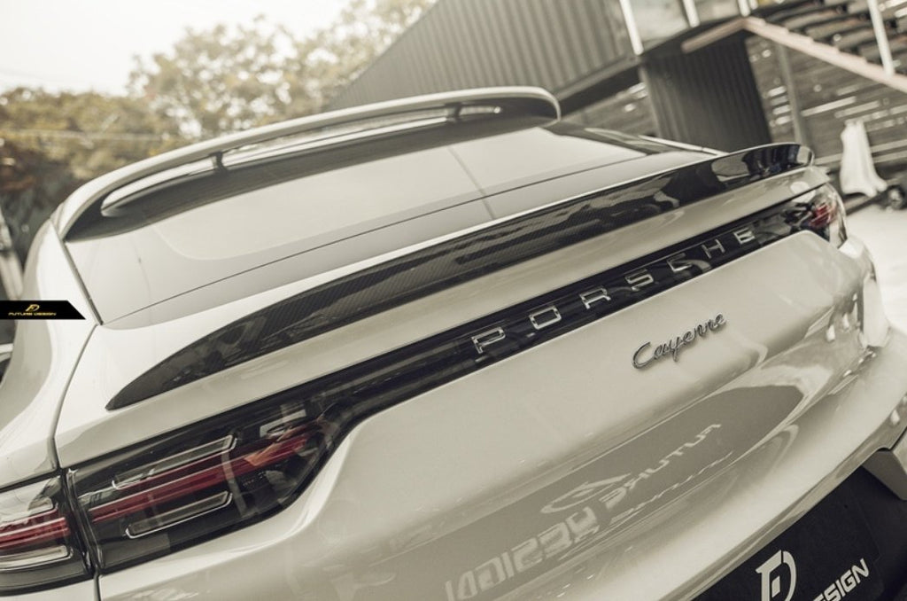 FUTURE DESIGN - PORSCHE CAYENNE COUPE 9Y3 DRY CARBON FIBRE SPOILER V2