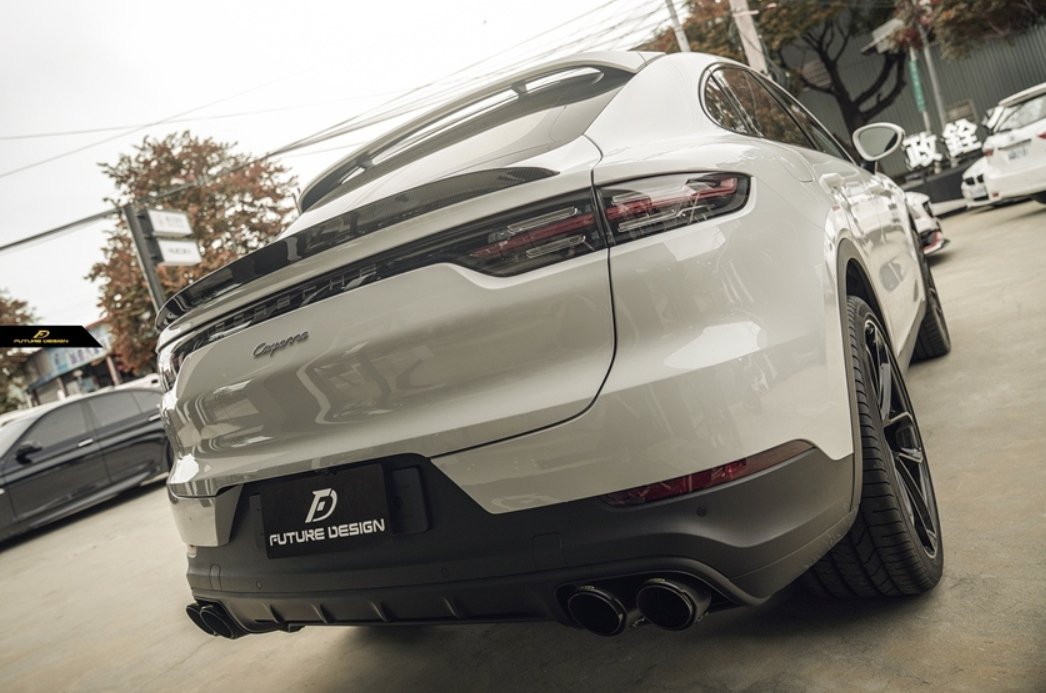 FUTURE DESIGN - PORSCHE CAYENNE COUPE 9Y3 DRY CARBON FIBRE SPOILER V2