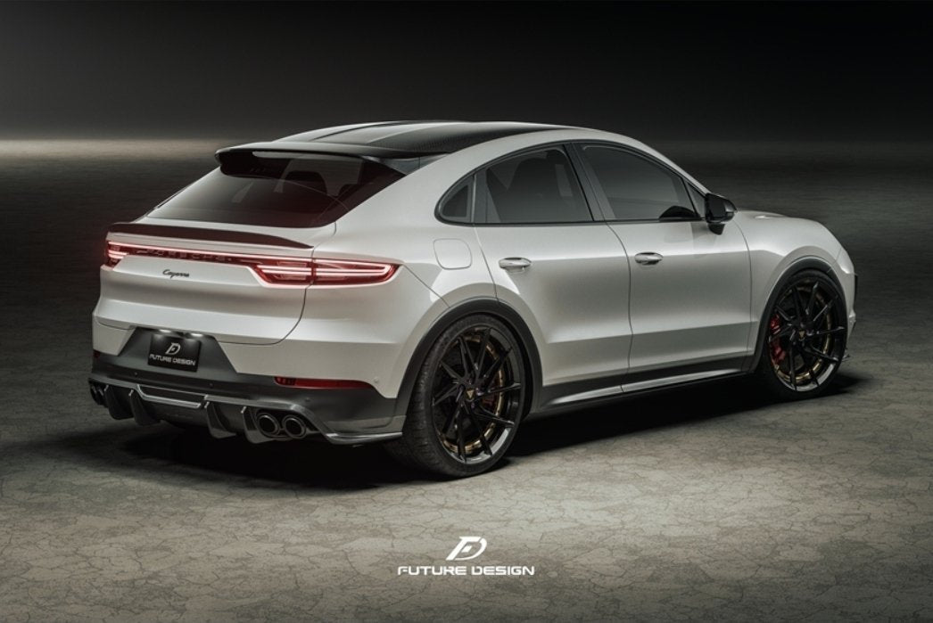 FUTURE DESIGN - PORSCHE CAYENNE COUPE DRY CARBON FIBRE REAR DIFFUSER