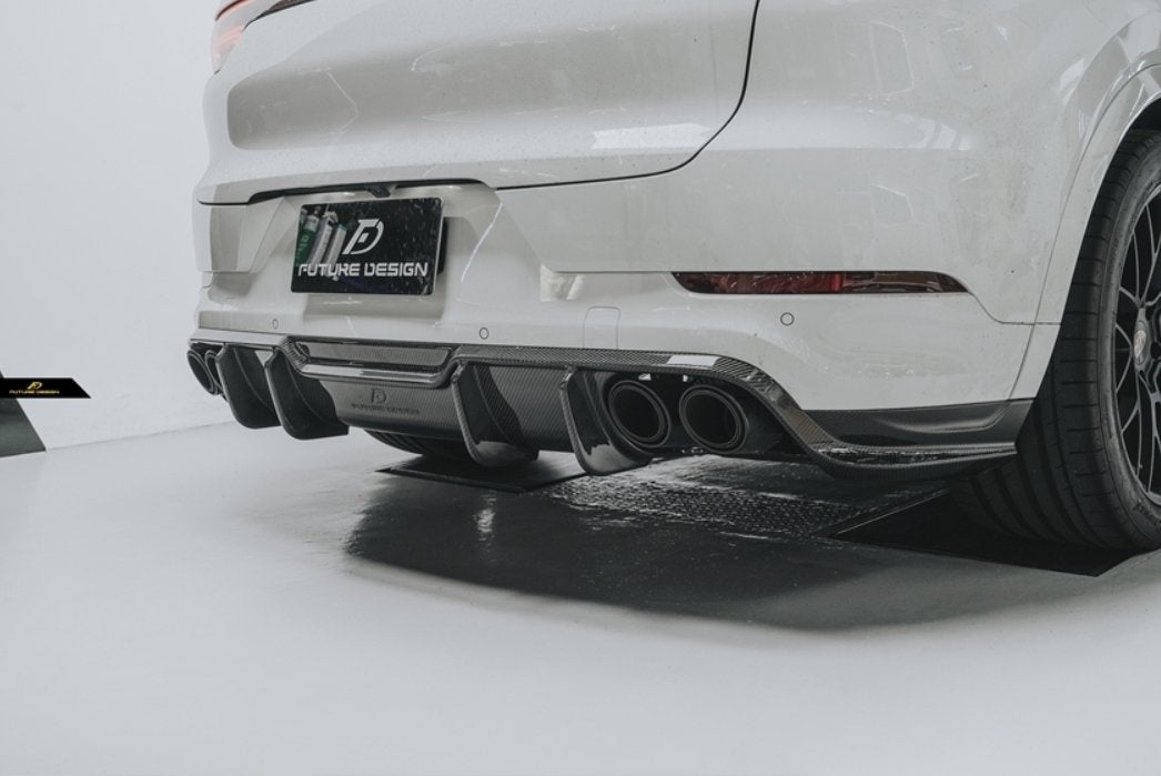 FUTURE DESIGN - PORSCHE CAYENNE COUPE DRY CARBON FIBRE REAR DIFFUSER