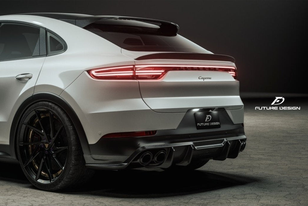 FUTURE DESIGN - PORSCHE CAYENNE COUPE DRY CARBON FIBRE REAR DIFFUSER