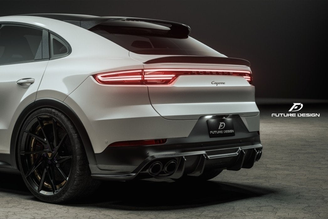FUTURE DESIGN - PORSCHE CAYENNE COUPE DRY CARBON FIBRE REAR DIFFUSER