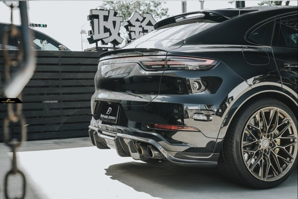 FUTURE DESIGN - PORSCHE CAYENNE COUPE DRY CARBON FIBRE REAR DIFFUSER