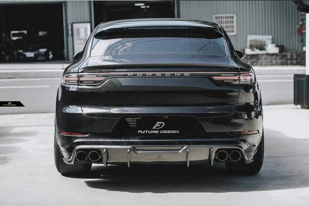 FUTURE DESIGN - PORSCHE CAYENNE COUPE DRY CARBON FIBRE REAR DIFFUSER