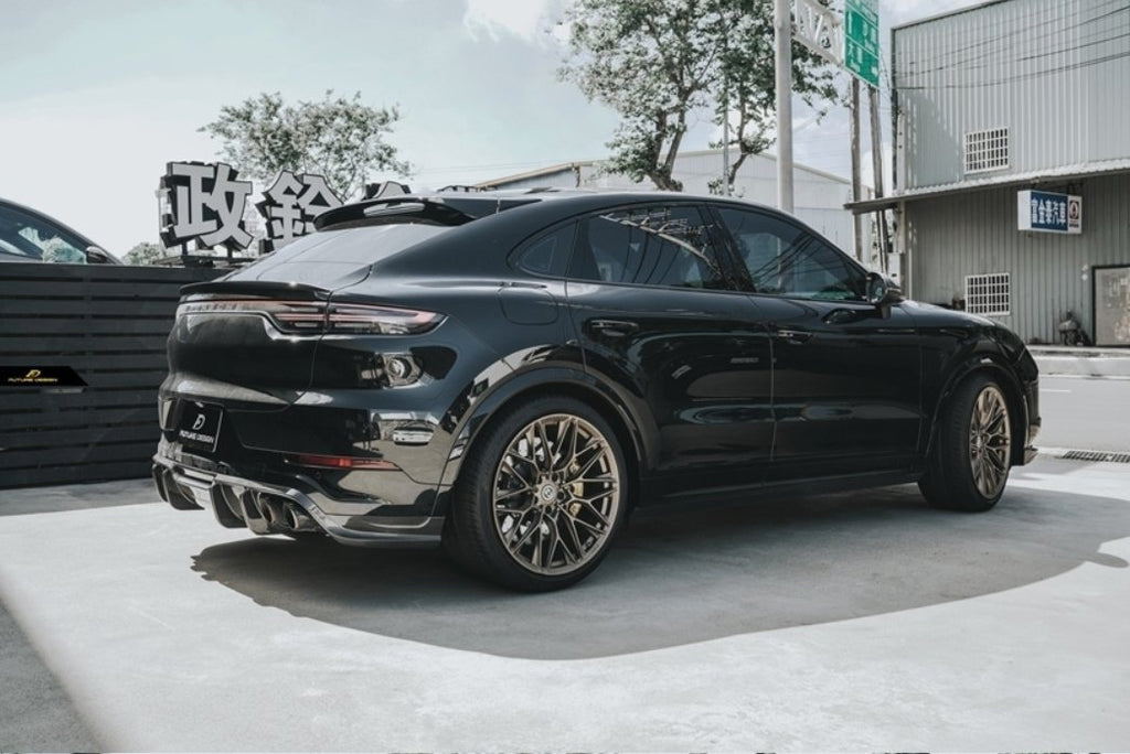 FUTURE DESIGN - PORSCHE CAYENNE COUPE DRY CARBON FIBRE REAR DIFFUSER