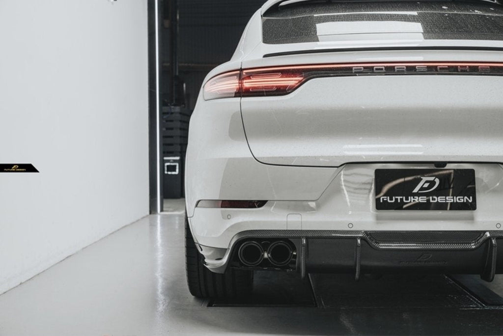 FUTURE DESIGN - PORSCHE CAYENNE COUPE DRY CARBON FIBRE REAR DIFFUSER