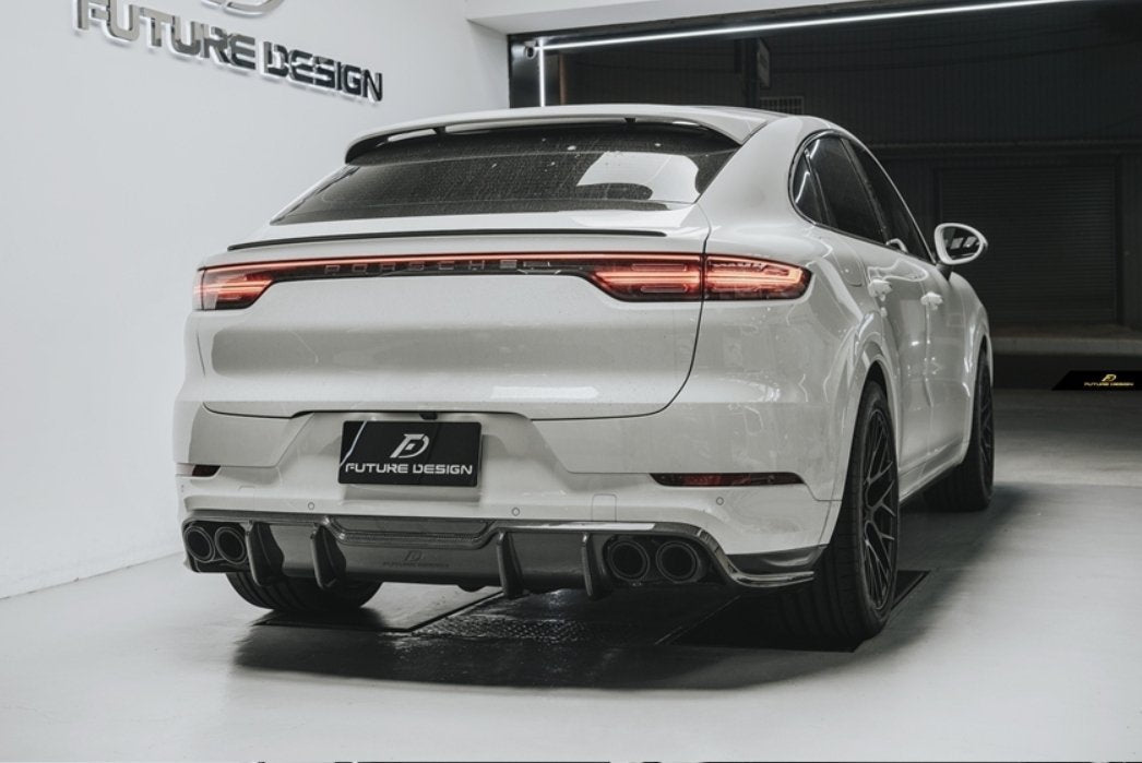 FUTURE DESIGN - PORSCHE CAYENNE COUPE DRY CARBON FIBRE REAR DIFFUSER